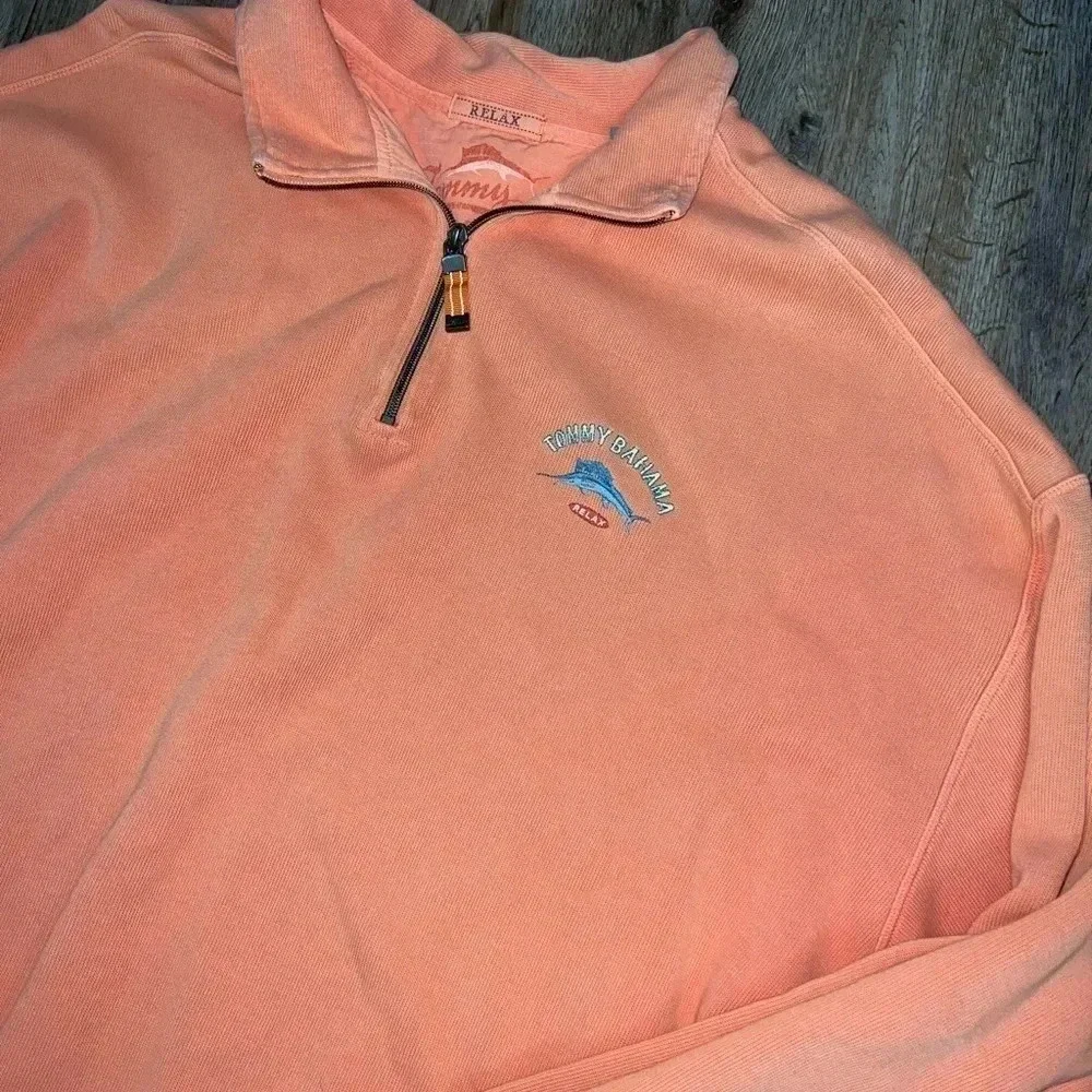Tommy Bahama • Ribbed 1/4 zip Sweater
